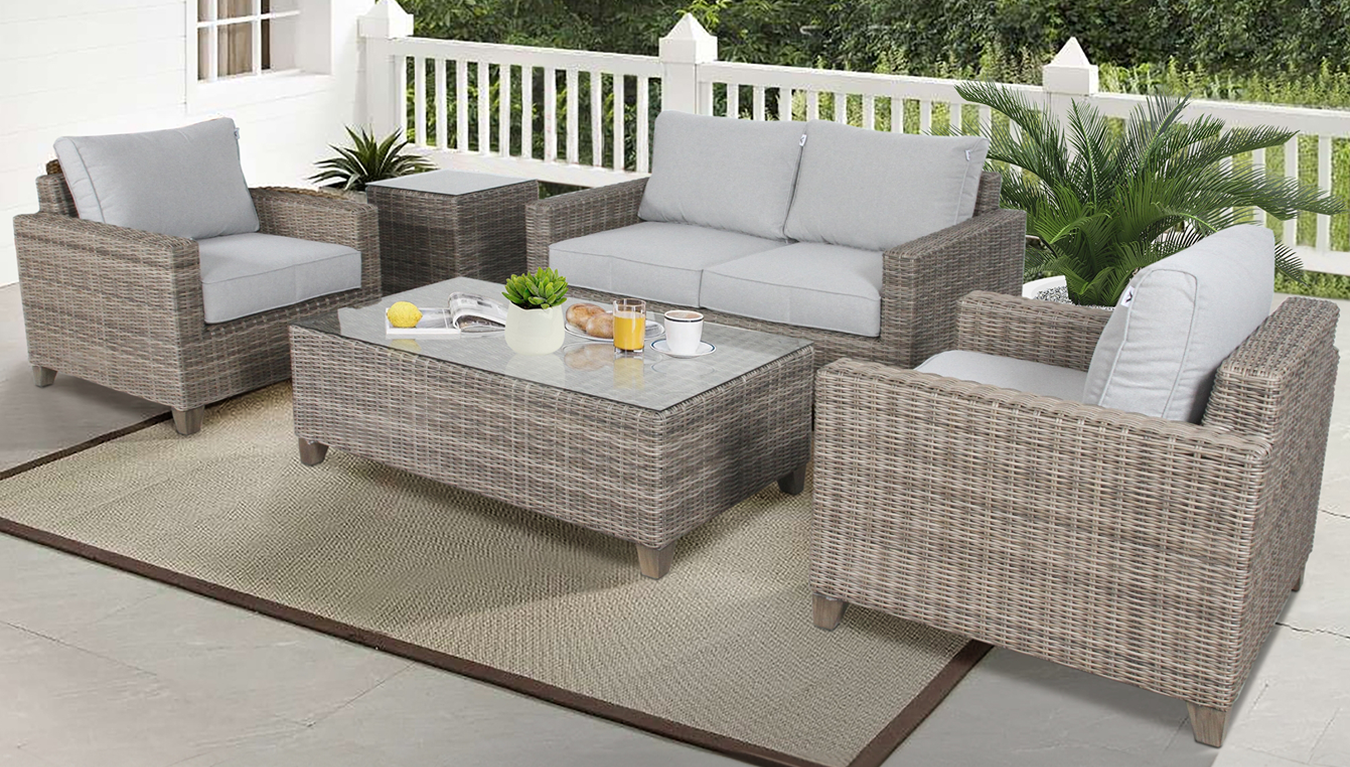 Outdoor sofa with table