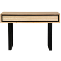 Aconite Console Hallway Entry Table 120cm Solid Messmate Timber Wood - Natural