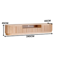 Adsila 240cm ETU Entertainment TV Unit Natural