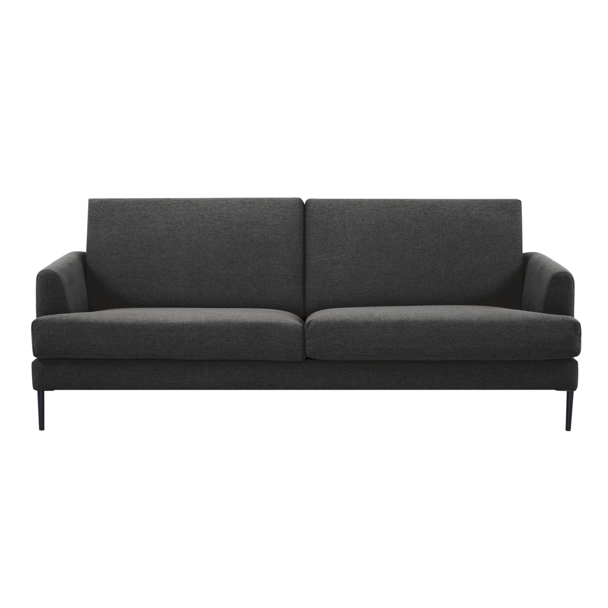 Ariya 3 Seater Fabric Sofa Charcoal