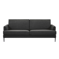 Ariya 3 Seater Fabric Sofa Charcoal