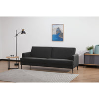 Ariya 3 Seater Fabric Sofa Charcoal