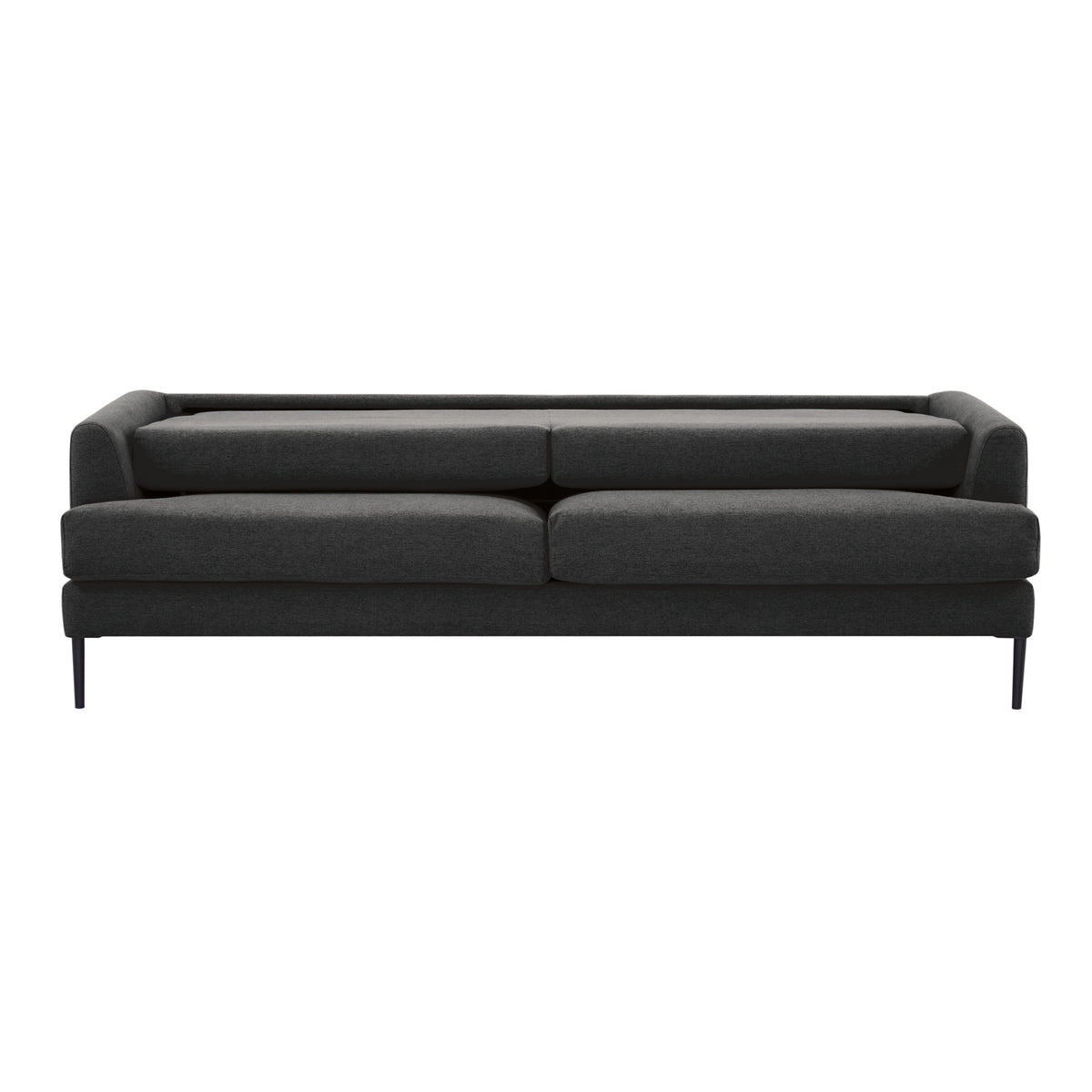 Ariya 3 Seater Fabric Sofa Charcoal