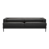 Ariya 3 Seater Fabric Sofa Charcoal