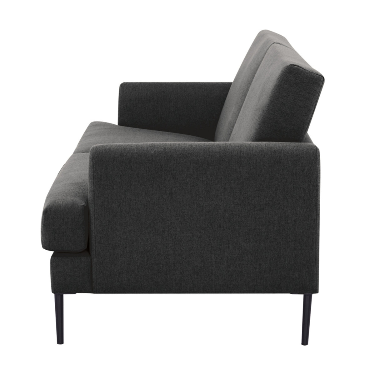 Ariya 3 Seater Fabric Sofa Charcoal