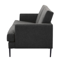 Ariya 3 Seater Fabric Sofa Charcoal