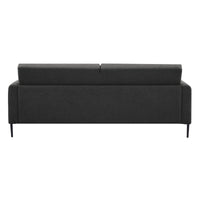 Ariya 3 Seater Fabric Sofa Charcoal