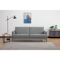 Ariya 3 Seater Fabric Sofa Light Grey