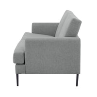 Ariya 3 Seater Fabric Sofa Light Grey