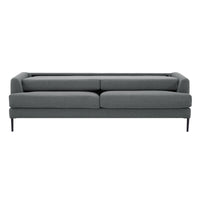 Ariya 3 Seater Fabric Sofa Mid Grey