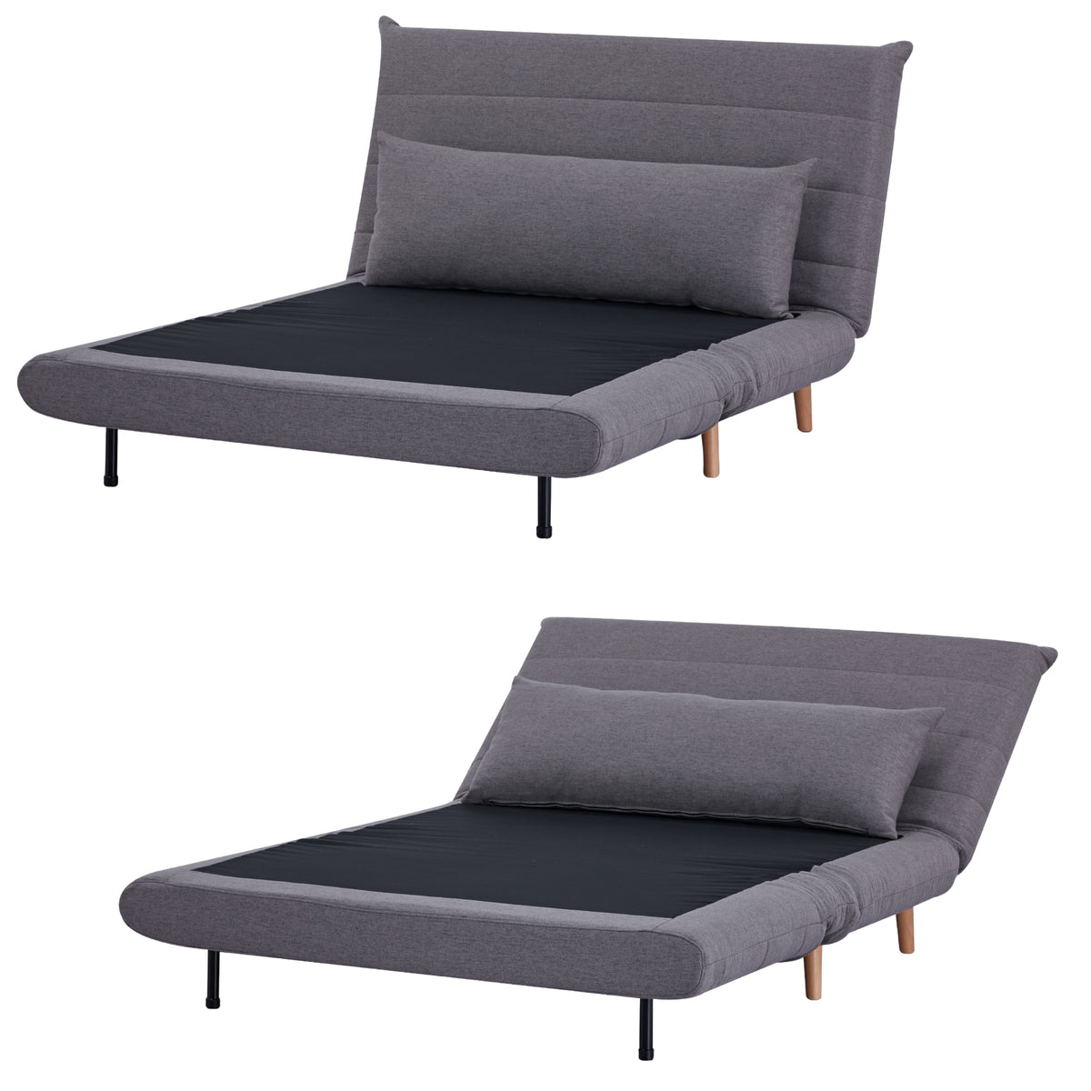 Audrey 2 Seater Sofa Bed Graphite