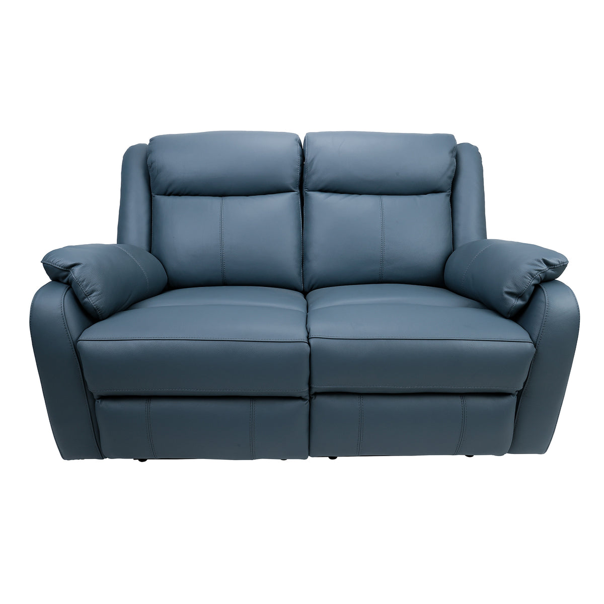 Bella 3+2+1 Seater Leather Electric Recliner Sofa Lounge Blue