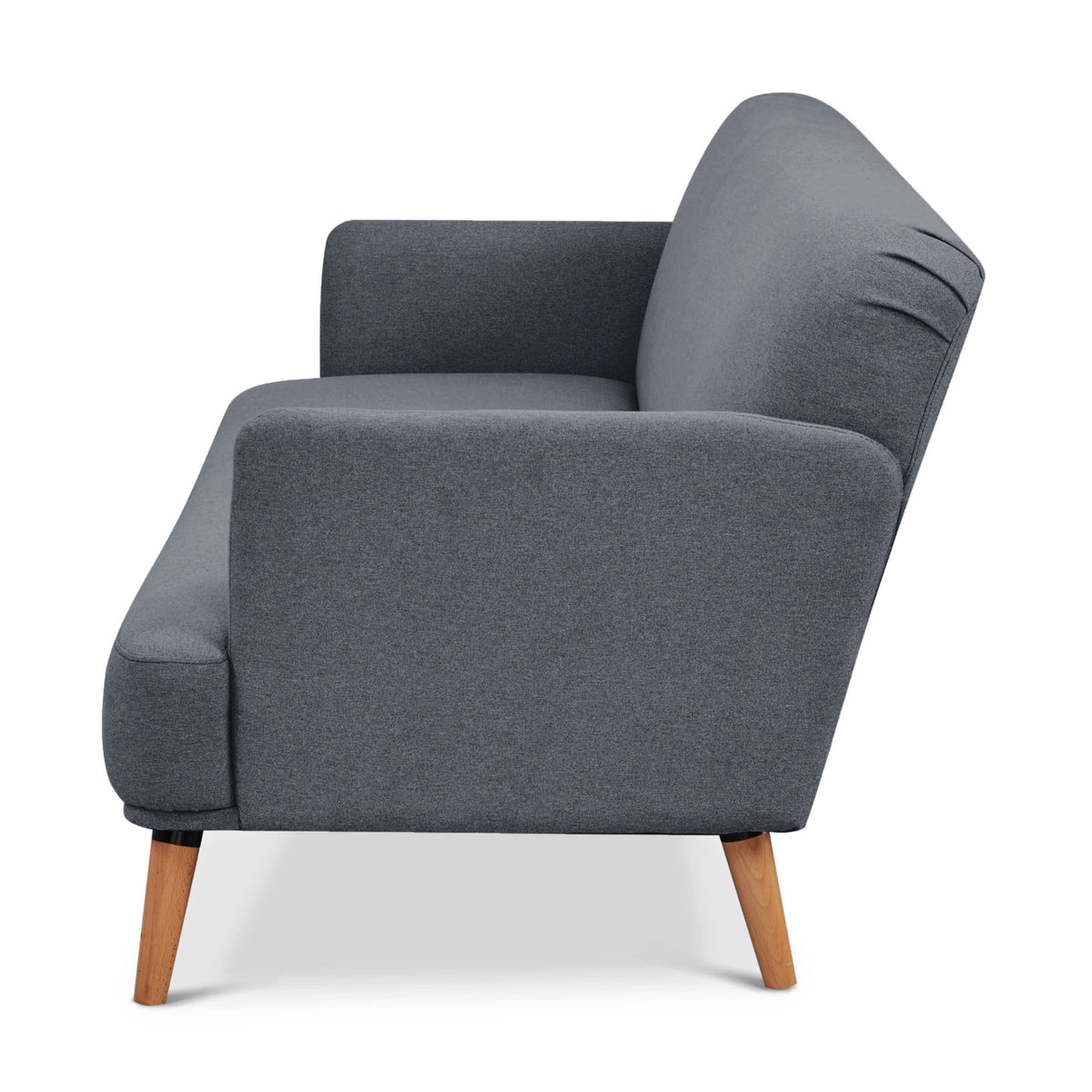 Brianna 3 Seater Fabric Sofa Bed Dark Grey