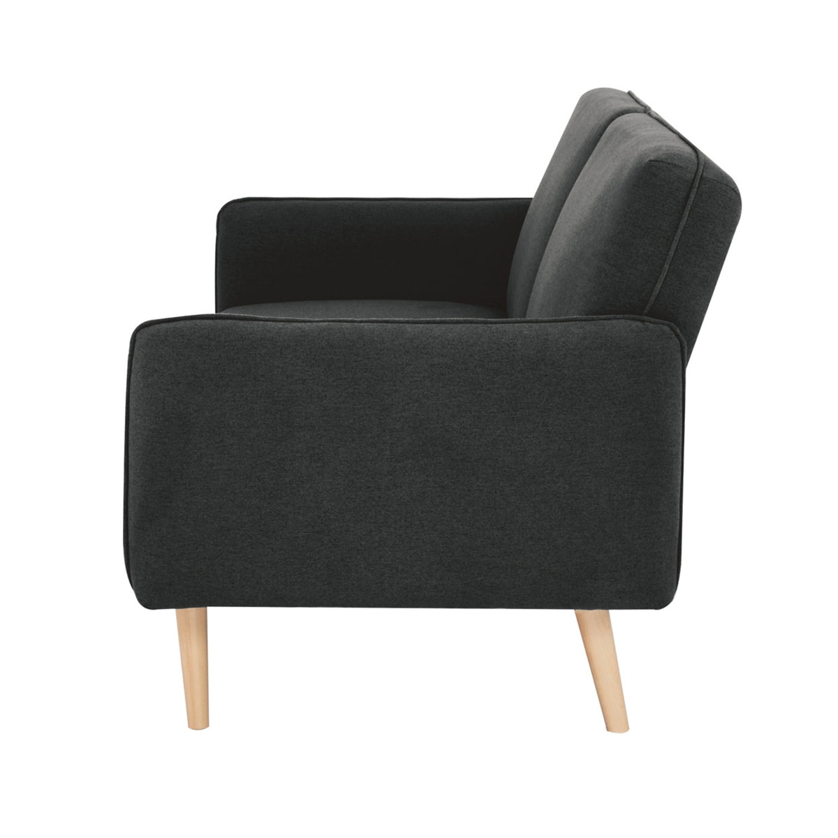 Celia 3 Seater Fabric Sofa Bed Charcoal