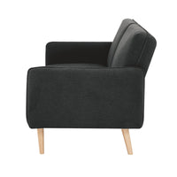 Celia 3 Seater Fabric Sofa Bed Charcoal
