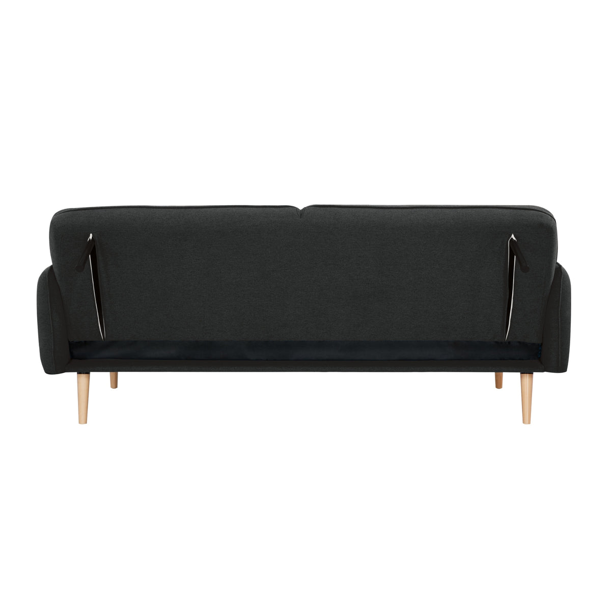 Celia 3 Seater Fabric Sofa Bed Charcoal