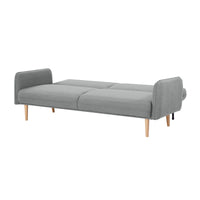 Celia 3 Seater Fabric Sofa Bed Light Grey