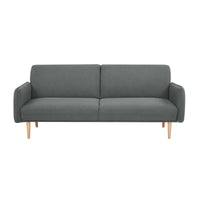 Celia 3 Seater Fabric Sofa Bed Mid Grey