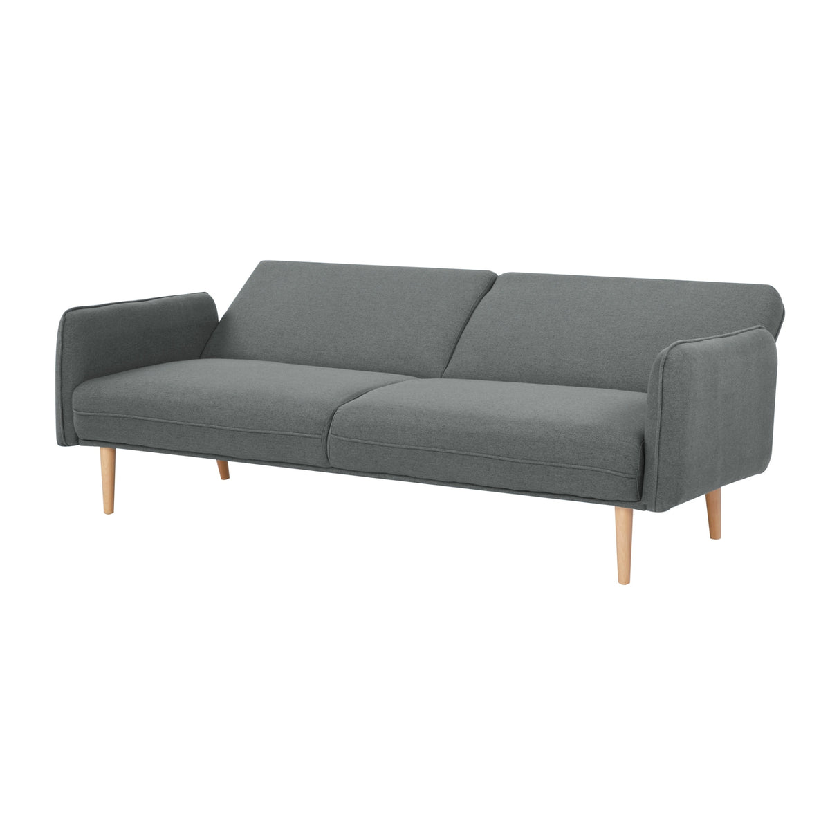 Celia 3 Seater Fabric Sofa Bed Mid Grey