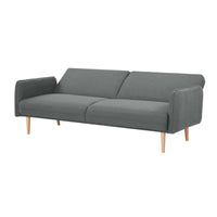 Celia 3 Seater Fabric Sofa Bed Mid Grey