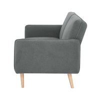 Celia 3 Seater Fabric Sofa Bed Mid Grey