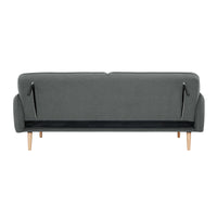 Celia 3 Seater Fabric Sofa Bed Mid Grey