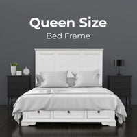 Celosia 5pc Bed Frame Bedside Dresser Suite Queen 
