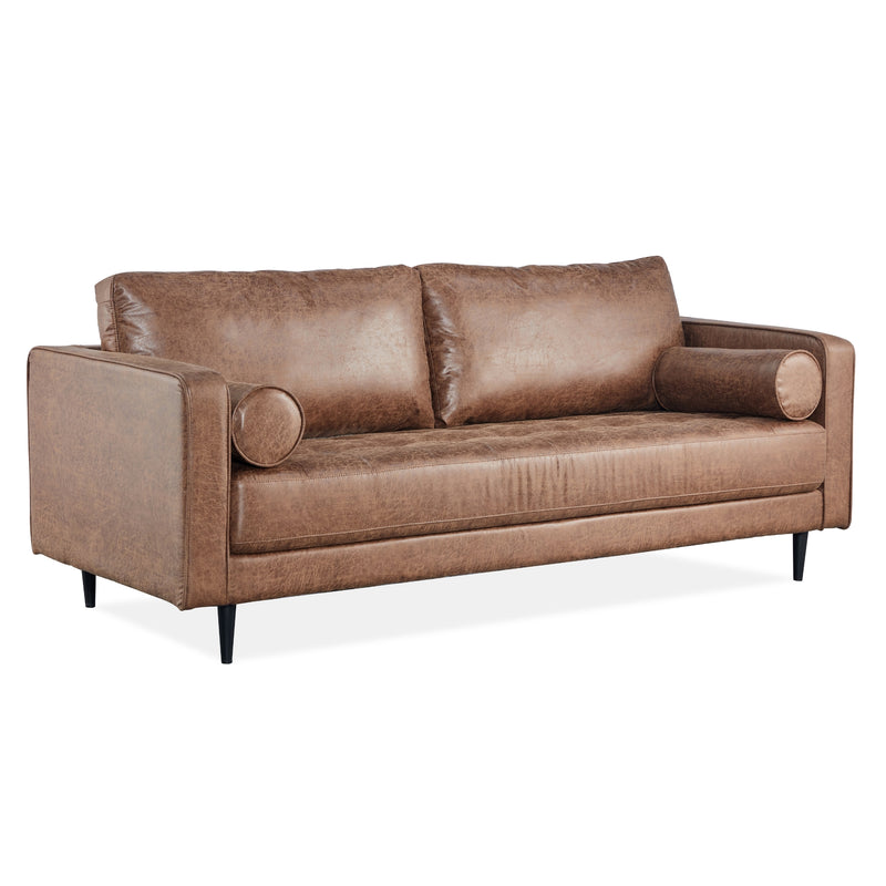 Chelsea Fabric Sofa 3 Seater Dark Brown