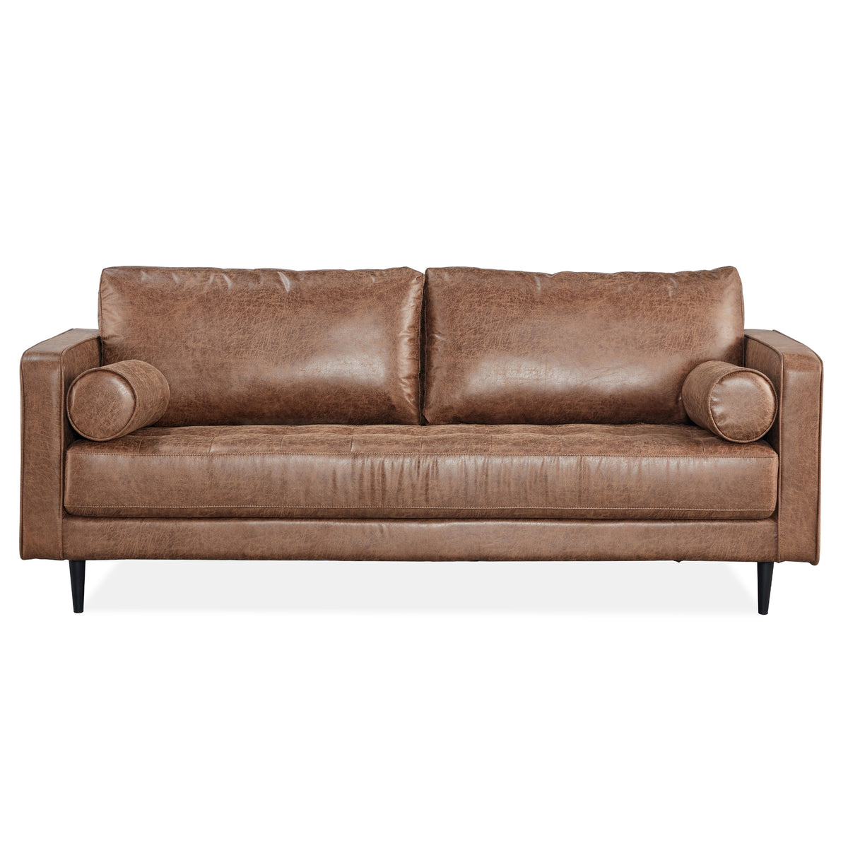 Chelsea Fabric Sofa 3 Seater Dark Brown