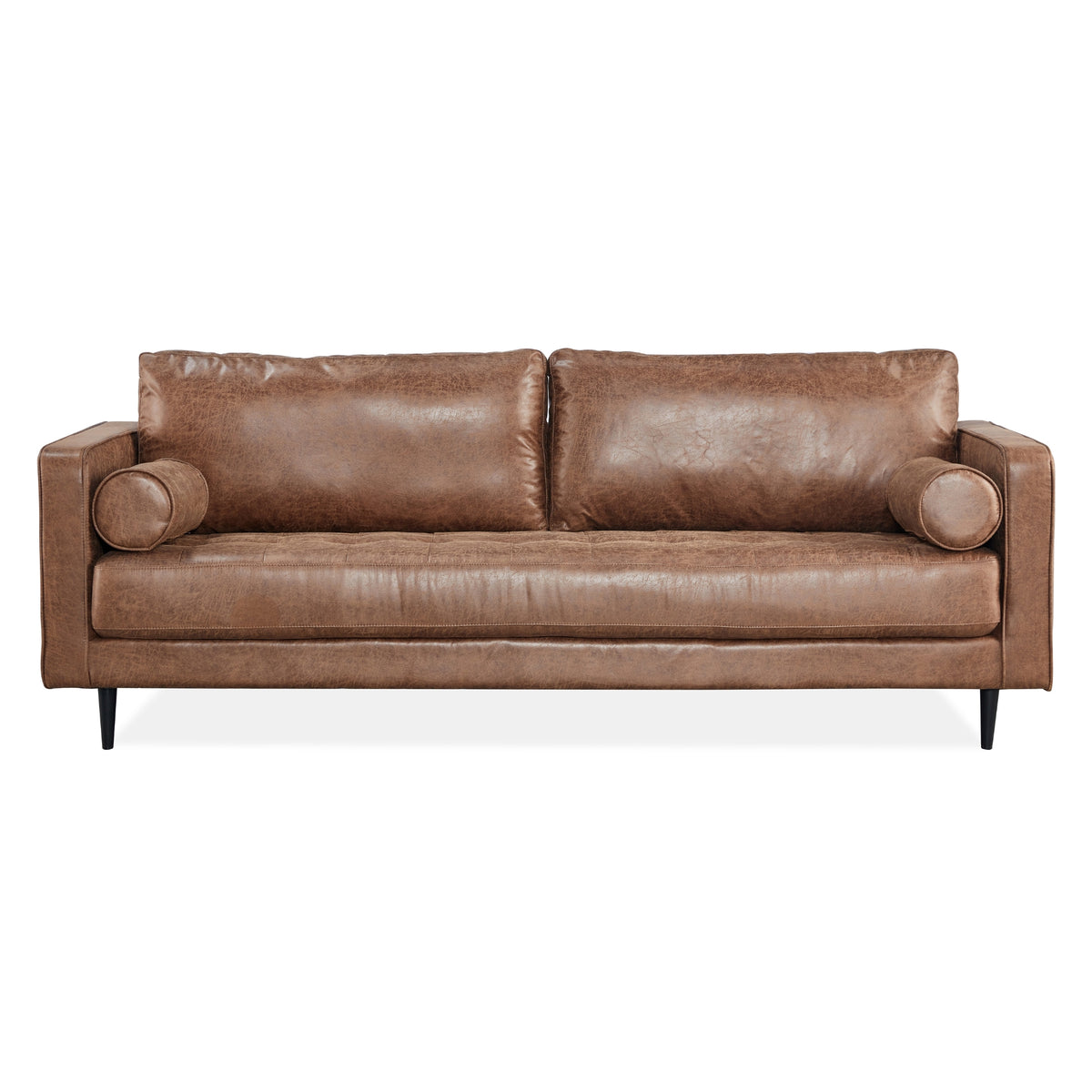 Chelsea Fabric Sofa 3.5 Seater Dark Brown