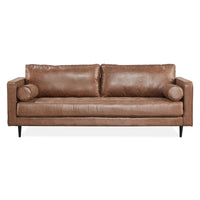 Chelsea Fabric Sofa 3.5 Seater Dark Brown