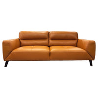Downy  Genuine Leather Sofa Set 3 + 2 Seater Upholstered Lounge Couch Tangerine