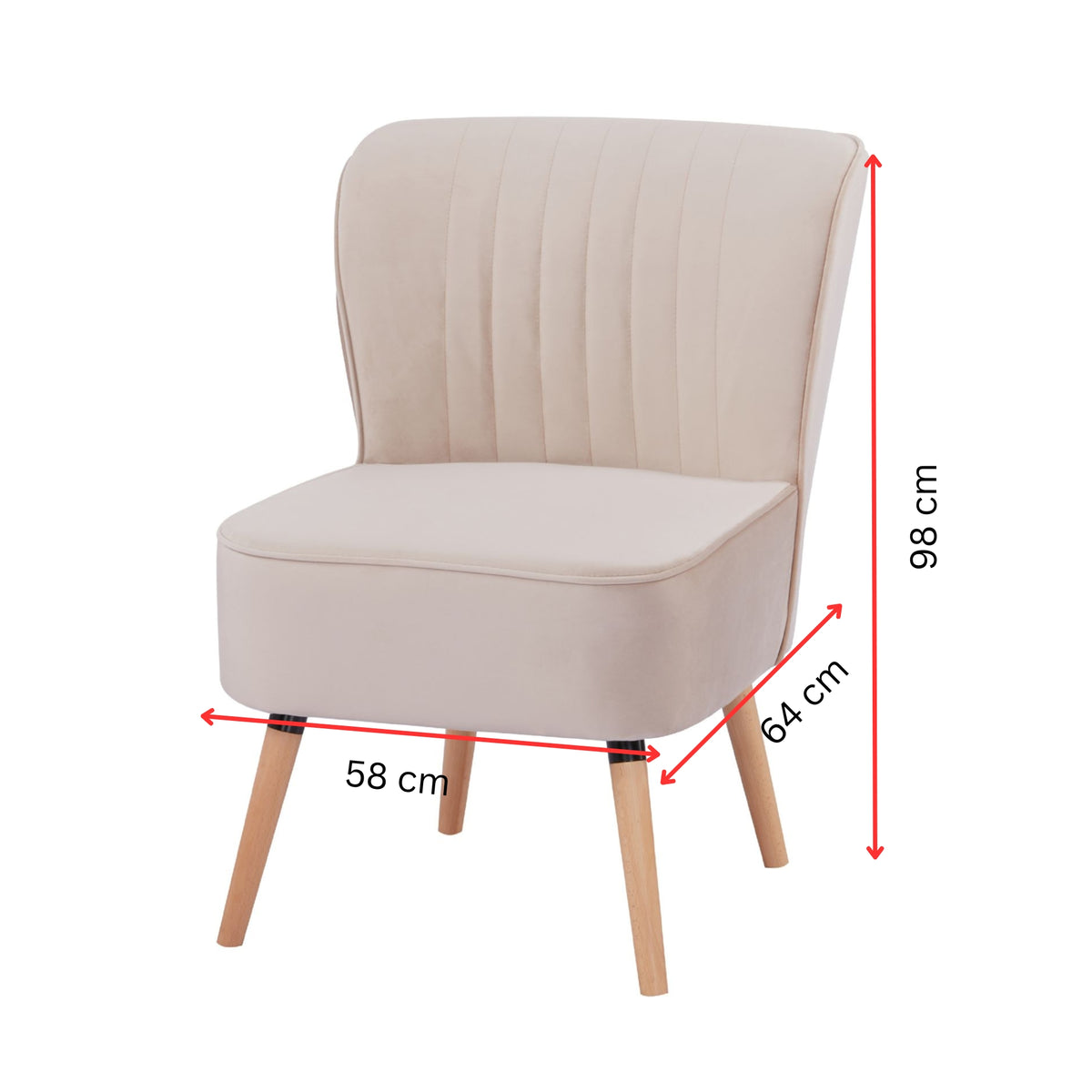 Drew Accent Chair Armchair Pink 