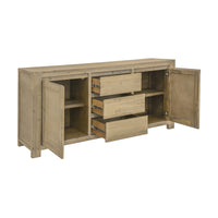 Elemental 165cm Buffet Table Brushed Smoke Grey