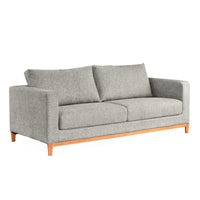 Emily Fabric Sofa 2 Seater Light Grey