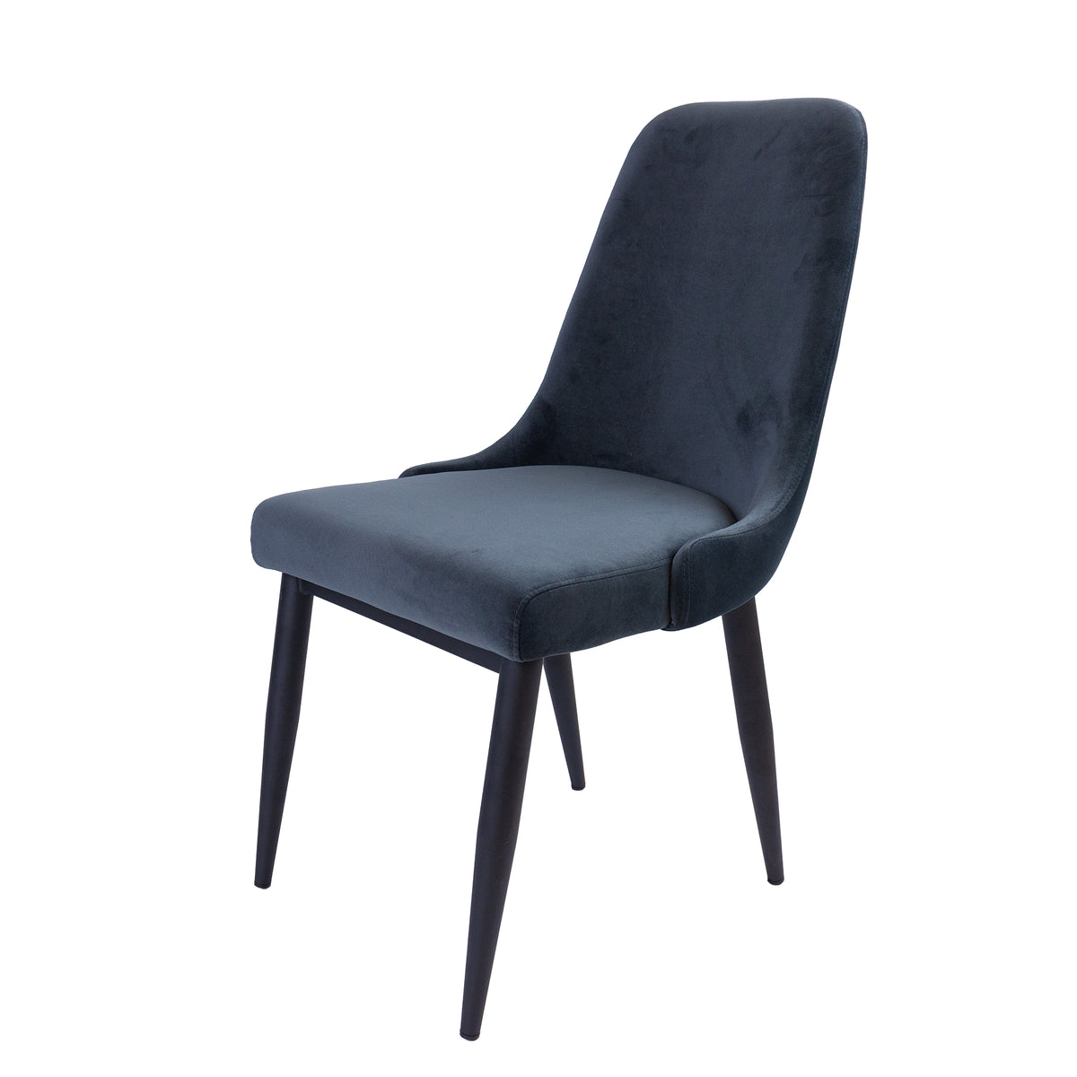 Eva Set of 2 Dining Chair Charcoal 