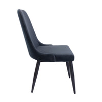 Eva Set of 2 Dining Chair Charcoal 