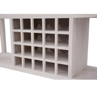 Foxglove Sideboard Buffet Wine Cabinet Bar Bottle Wooden Storage Rack - White
