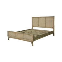 Grevillea 5pc King Bed Frame Suite Bedside Dresser Furniture Package - Brown