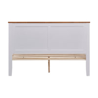 Harbourview Double Bed Frame Brown White