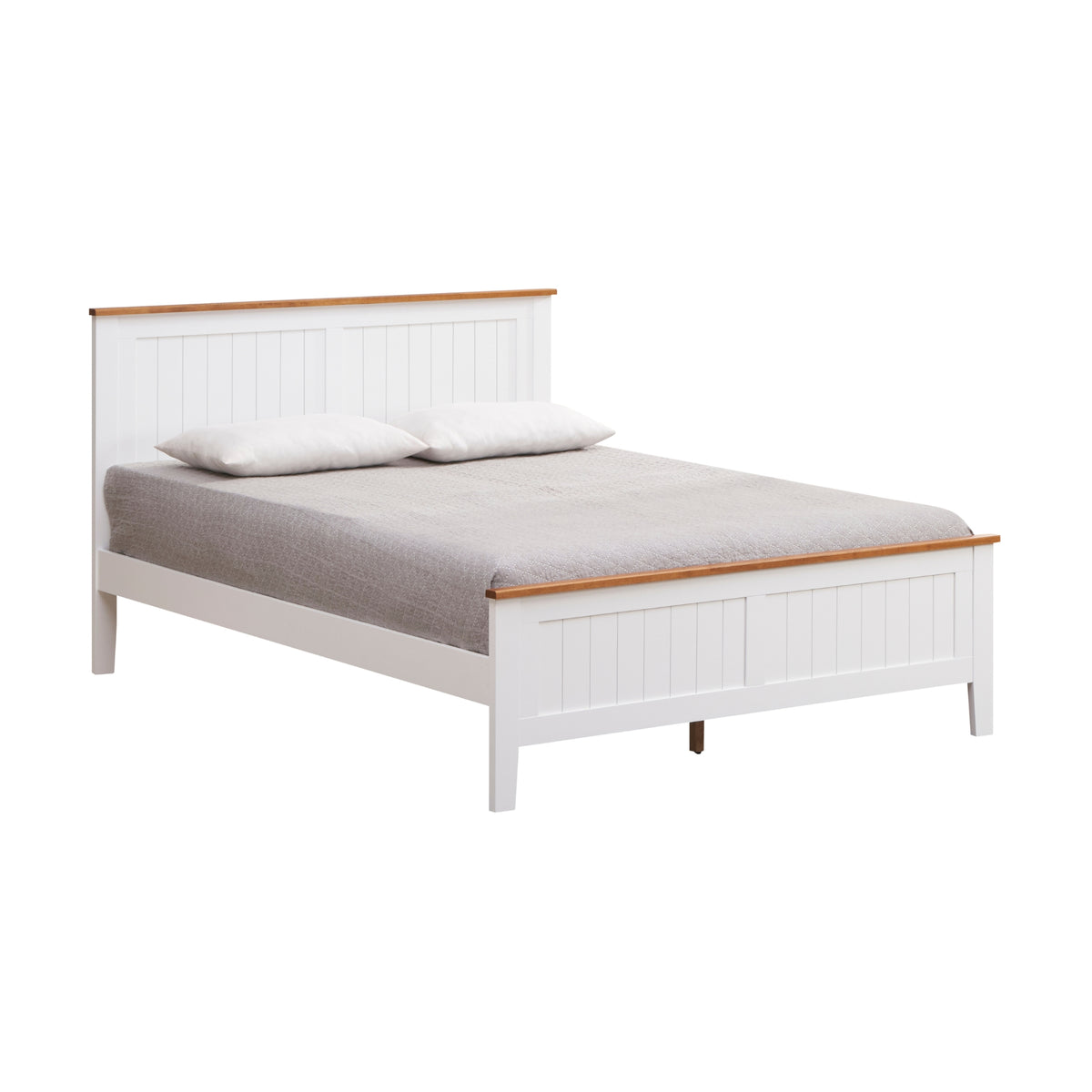 Harbourview Queen Bed Frame Brown White