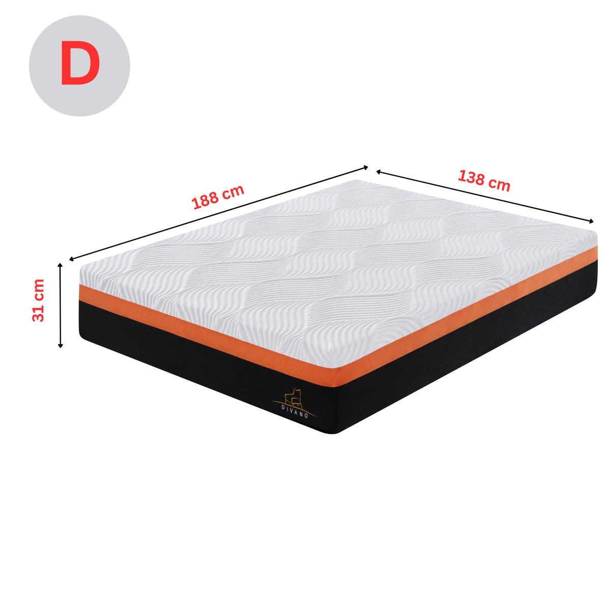Heavenly Memory Foam Mattress Double