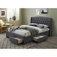 Honeydew Bed Frame Grey Double 