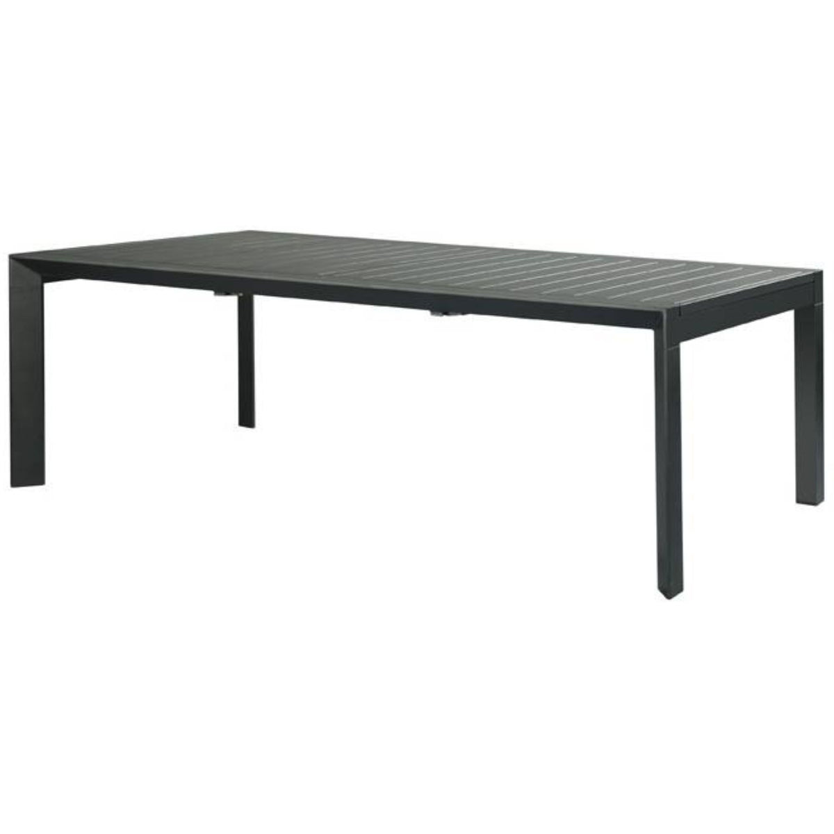Iberia 13pc Outdoor Extensible Dining Table Chair Set Charcoal