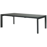 Iberia 13pc Outdoor Extensible Dining Table Chair Set Charcoal