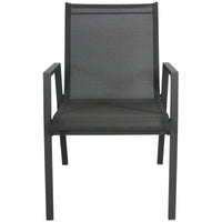 Iberia 13pc Outdoor Extensible Dining Table Chair Set Charcoal
