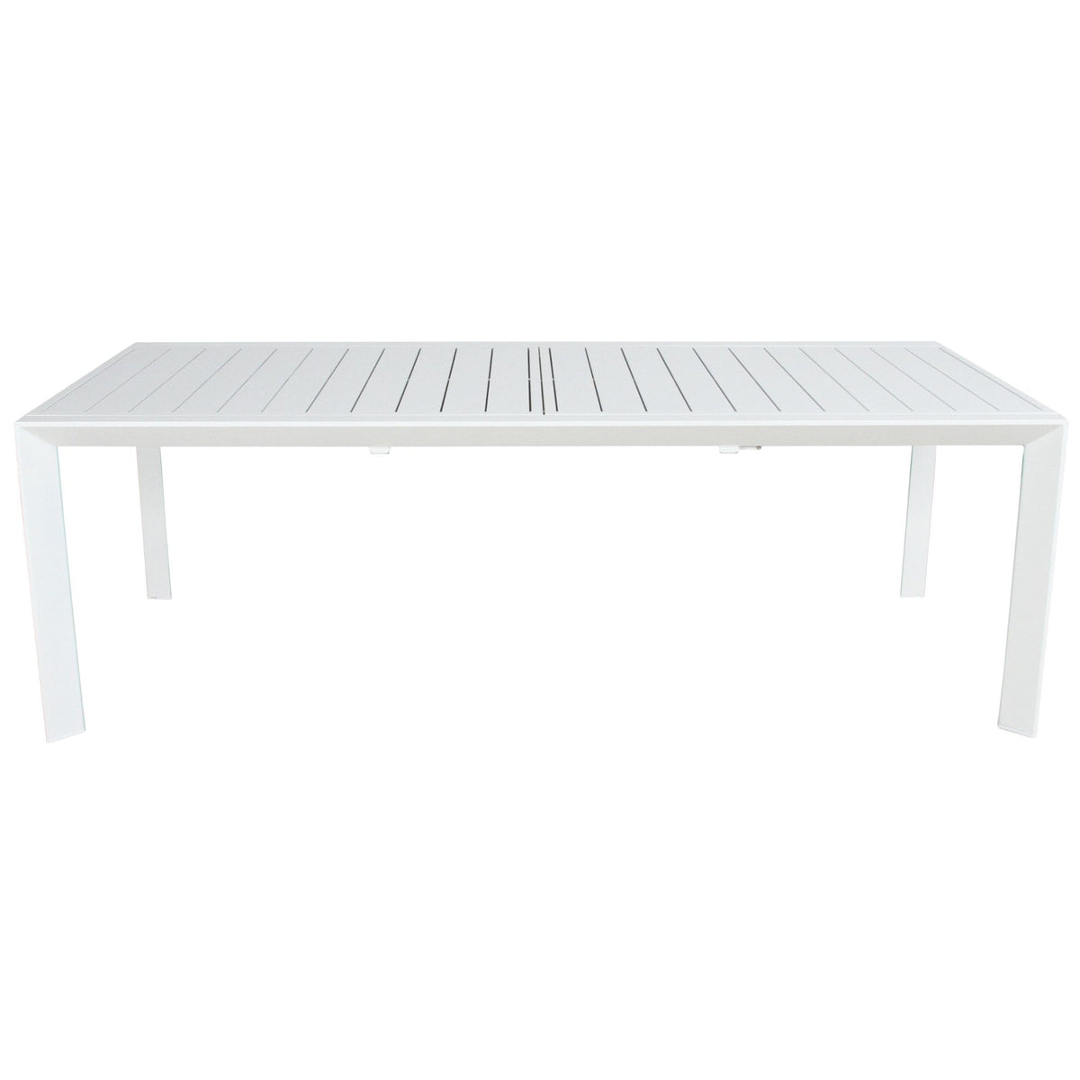 Iberia 13pc Outdoor Extensible Dining Table Chair Set White