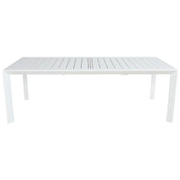 Iberia 13pc Outdoor Extensible Dining Table Chair Set White