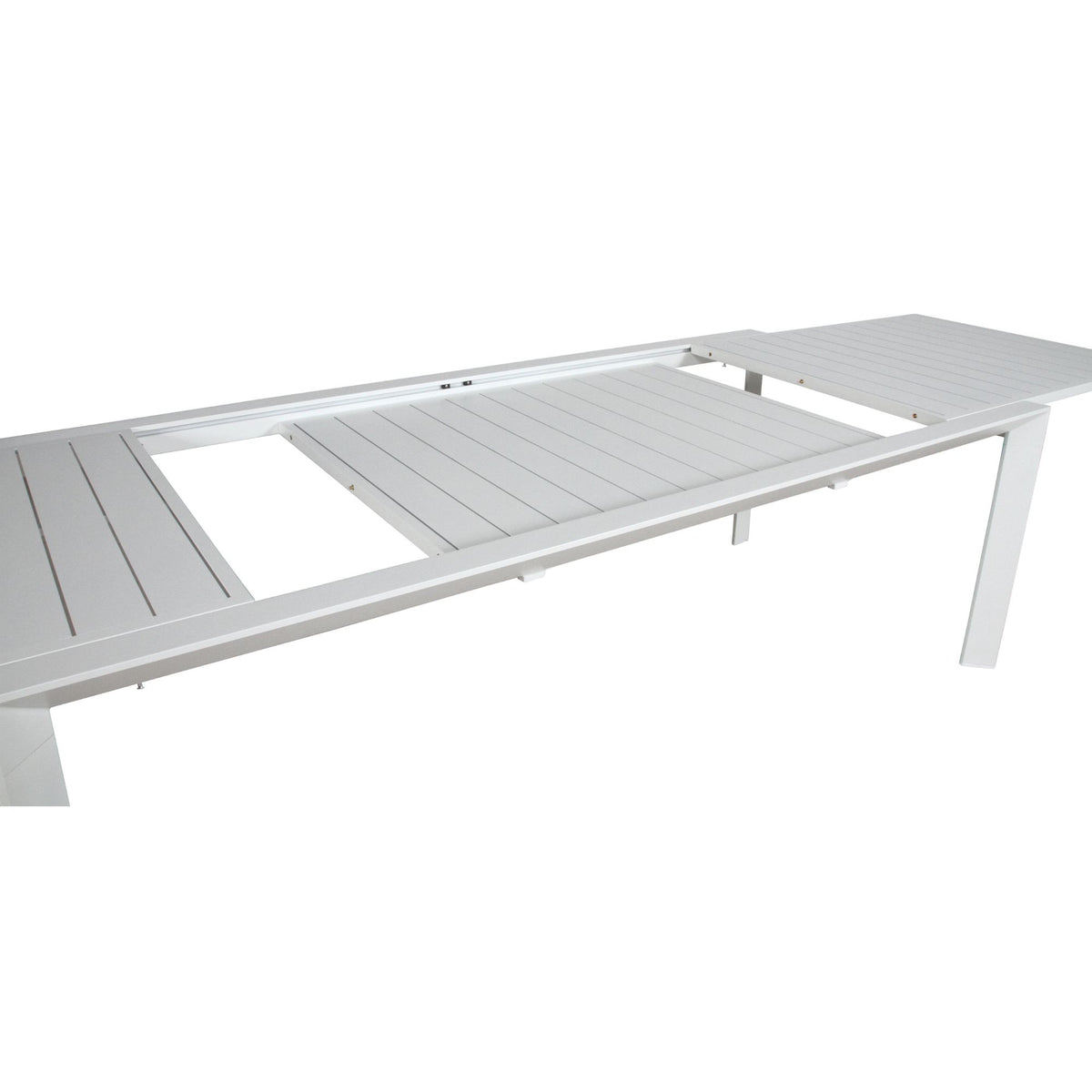 Iberia 13pc Outdoor Extensible Dining Table Chair Set White