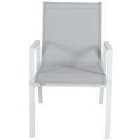 Iberia 13pc Outdoor Extensible Dining Table Chair Set White